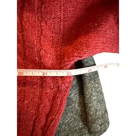 Shetland red wool sweater - Picture 9 of 10